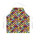 French Macarons Pattern Print Adjustable Apron
