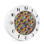 French Macarons Pattern Print Alarm Clock