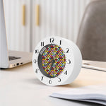 French Macarons Pattern Print Alarm Clock