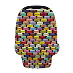 French Macarons Pattern Print Baby Seat Cover