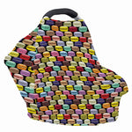 French Macarons Pattern Print Baby Seat Cover