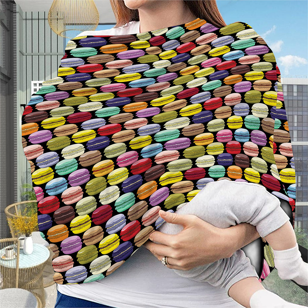 French Macarons Pattern Print Baby Seat Cover