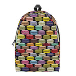 French Macarons Pattern Print Backpack
