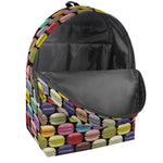 French Macarons Pattern Print Backpack