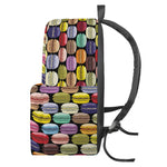 French Macarons Pattern Print Backpack