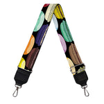 French Macarons Pattern Print Bag Strap