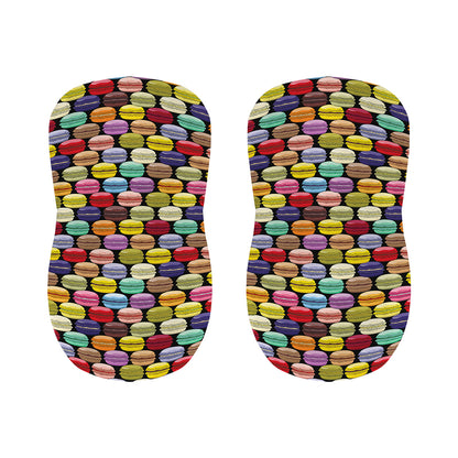 French Macarons Pattern Print Bar Stool Covers