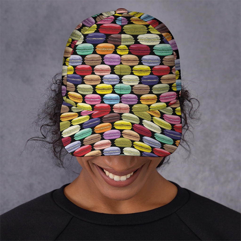 French Macarons Pattern Print Baseball Cap