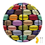 French Macarons Pattern Print Basketball