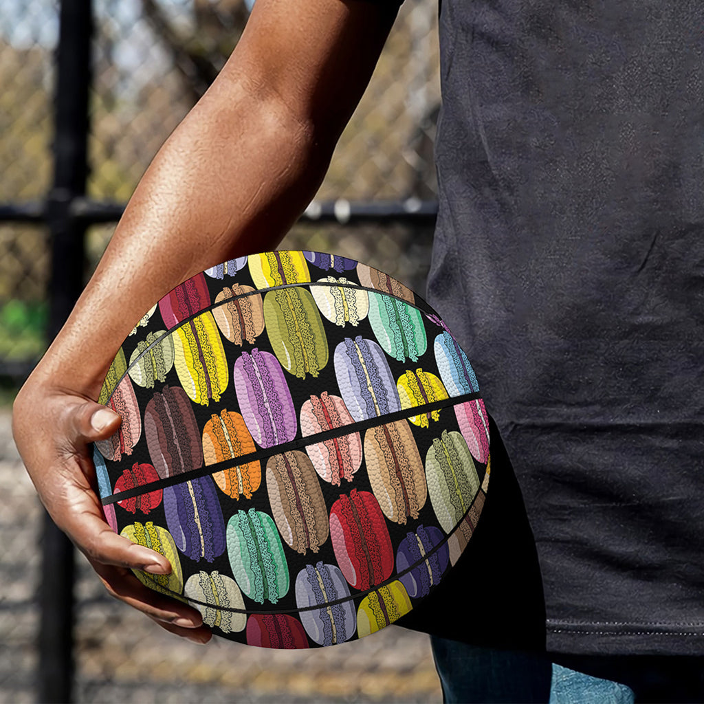 French Macarons Pattern Print Basketball