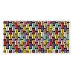 French Macarons Pattern Print Beach Towel