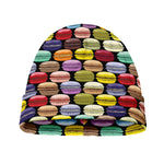 French Macarons Pattern Print Beanie