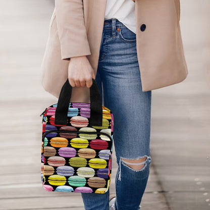 French Macarons Pattern Print Bible Tote Bag