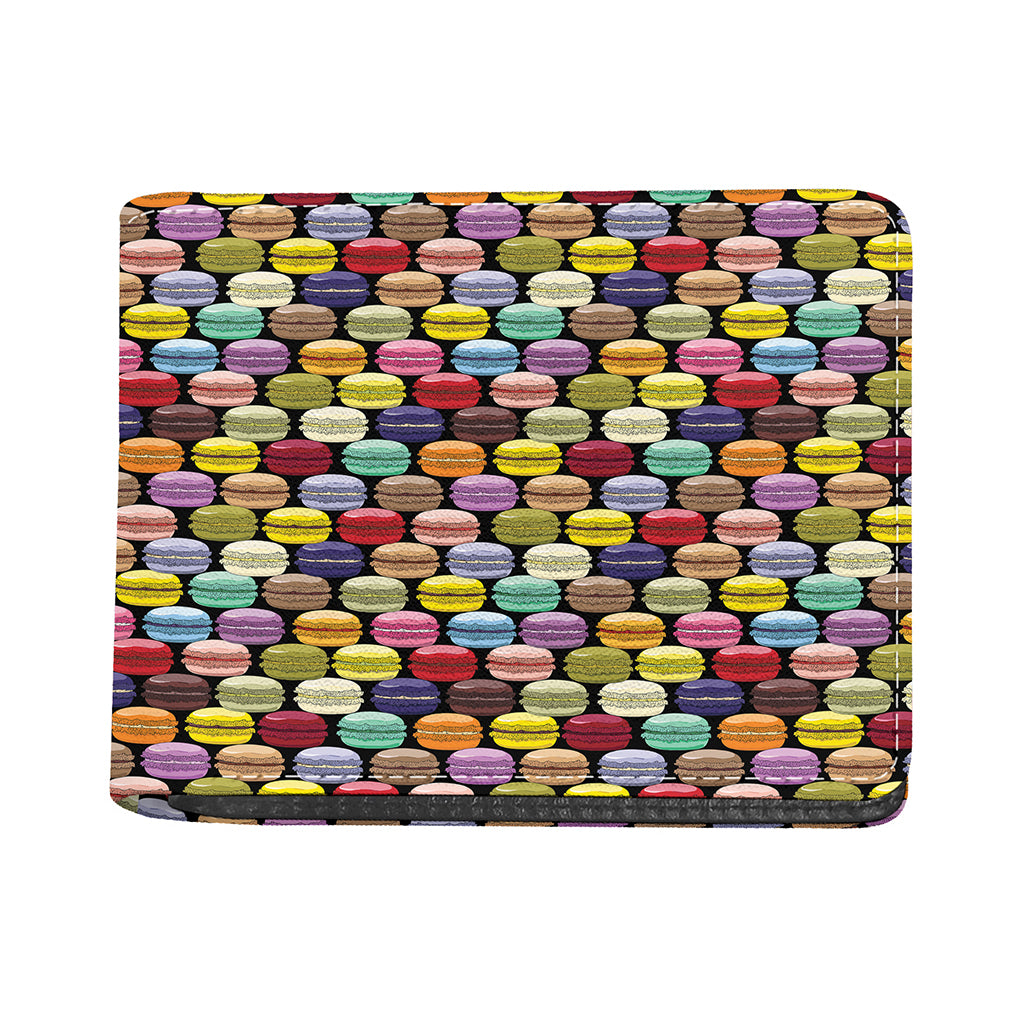French Macarons Pattern Print Bifold Wallet