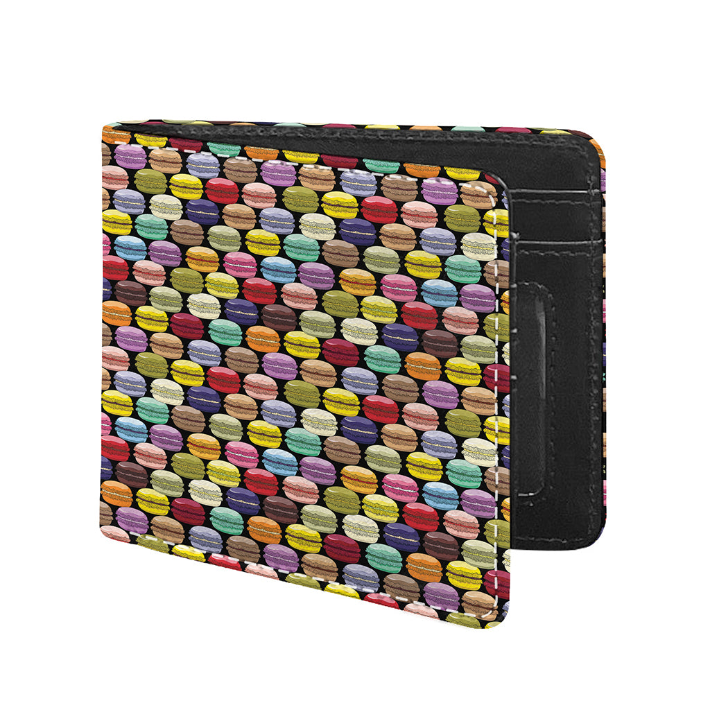 French Macarons Pattern Print Bifold Wallet