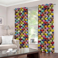 French Macarons Pattern Print Dimout Grommet Curtains