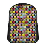 French Macarons Pattern Print Casual Backpack