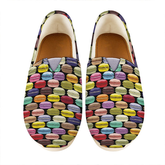 French Macarons Pattern Print Casual Shoes