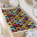 French Macarons Pattern Print Changing Pad Cover