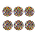 French Macarons Pattern Print Coaster Set