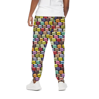 French Macarons Pattern Print Cotton Pants