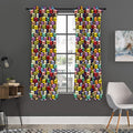 French Macarons Pattern Print Grommet Curtain Panels