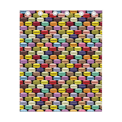 French Macarons Pattern Print Curtain