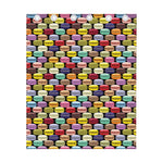 French Macarons Pattern Print Curtain