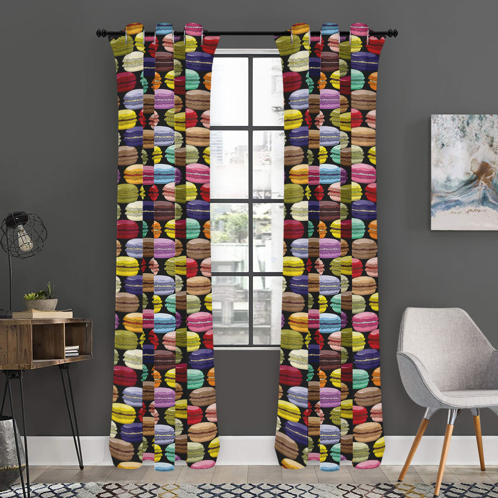 French Macarons Pattern Print Curtain