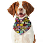 French Macarons Pattern Print Dog Bandana