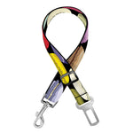 French Macarons Pattern Print Dog Seat Belt