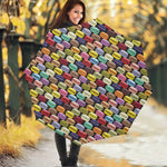 French Macarons Pattern Print Foldable Umbrella