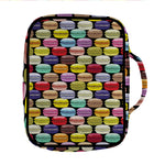 French Macarons Pattern Print Front Pocket Bible Bag