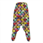 French Macarons Pattern Print Hammer Pants