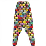 French Macarons Pattern Print Hammer Pants