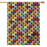 French Macarons Pattern Print House Flag