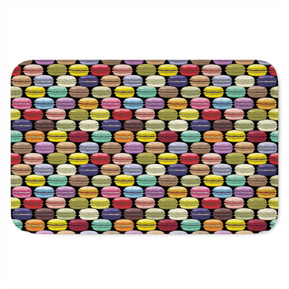 French Macarons Pattern Print Indoor Door Mat