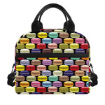 French Macarons Pattern Print Insulated Lunch Bag