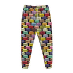 French Macarons Pattern Print Jogger Pants