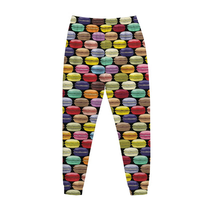 French Macarons Pattern Print Jogger Pants
