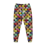 French Macarons Pattern Print Jogger Pants