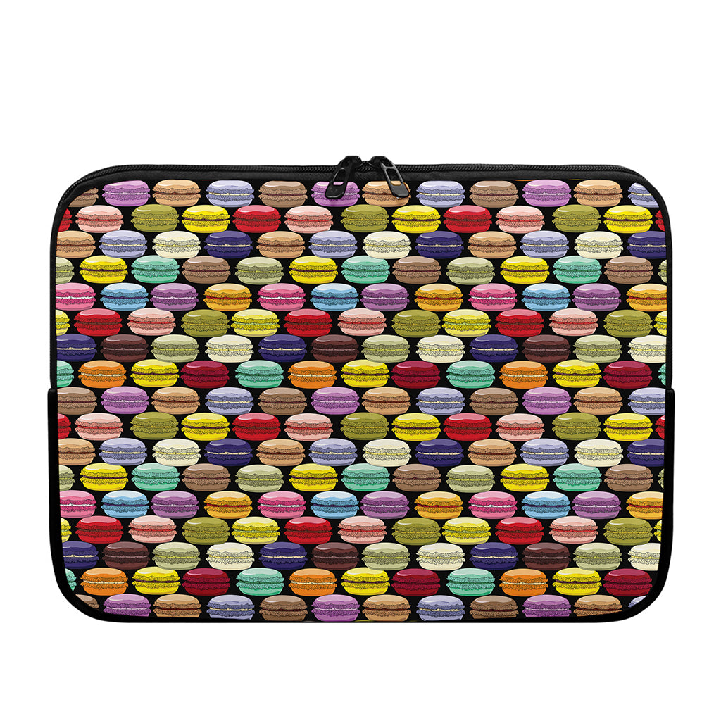 French Macarons Pattern Print Laptop Sleeve
