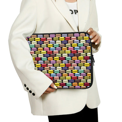 French Macarons Pattern Print Laptop Sleeve