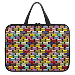 French Macarons Pattern Print Laptop Sleeve With Handle