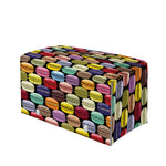 French Macarons Pattern Print Leather Tissue Box Cover