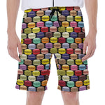 French Macarons Pattern Print Men's Beach Shorts