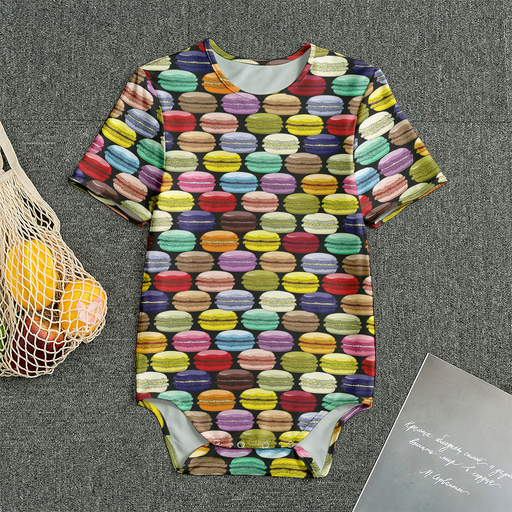 French Macarons Pattern Print Men's Bodysuit