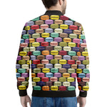 French Macarons Pattern Print Men's Bomber Jacket