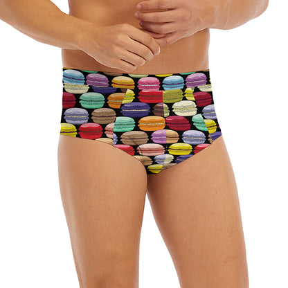 French Macarons Pattern Print Men's Briefs