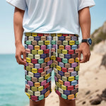 French Macarons Pattern Print Men's Cargo Shorts